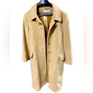 Larry Levine Design Lambswool and Cashmere Coat. Size 10.